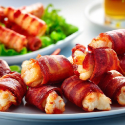 Bacon Wrapped Lobster Bites.'s Image