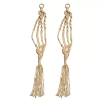 Braided Macramé Plant Hangers, 2 pack image