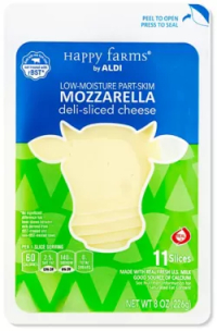 Deli Sliced Mozzarella Cheese, 8 oz image