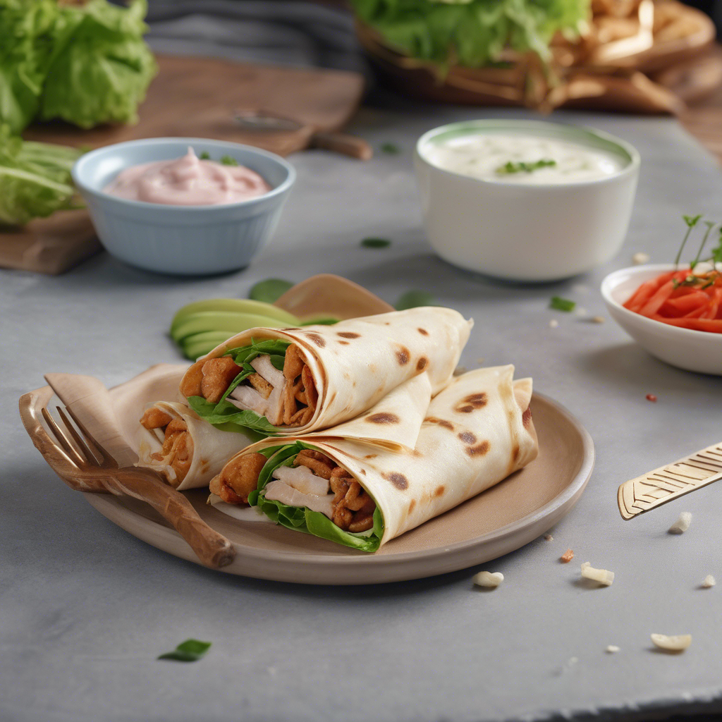 Spicy Yogurt Chicken Wrap Recipe