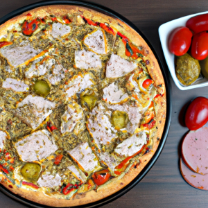 14" Smoked Turkey & Jalapeno Gourmet Pizza's Image