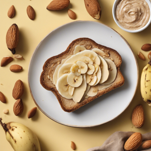 Almond Butter Banana Toast's Image