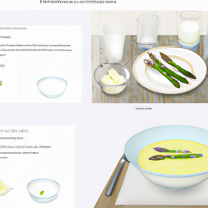 Asparagus Soup with Lemon Creme Fraiche's Image