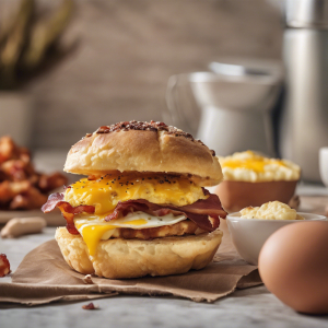 Bacon, Egg & Cheese Breakfast Muffin Sandwich's Image