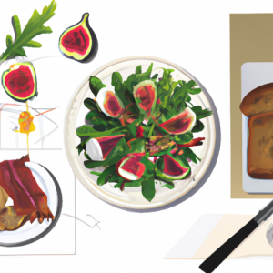 Bacon, Fig, and Arugula Toast's Image