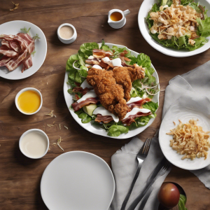 Bacon Ranch Salad with Buttermilk Crispy Chicken's Image