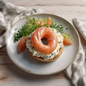 Bagel with Cream Cheese and Lox's Image