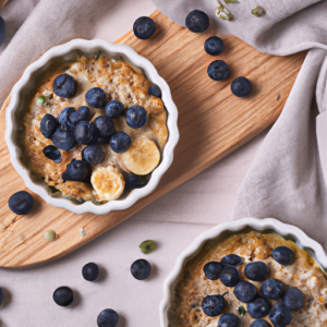 Baked Banana Oatmeal Cups with Blueberries's Image