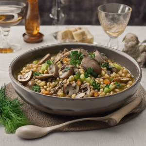 Barley Stew with Leeks, Mushrooms, and Greens's Image