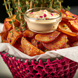 Basket Red and White Chips's Image