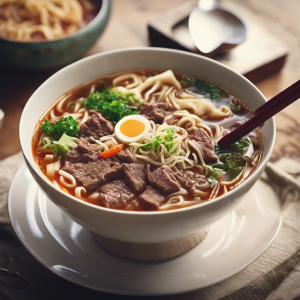 Beef Noodle Soup Bowl's Image