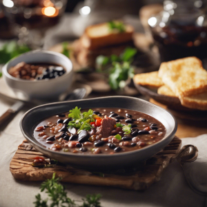 Beef Steak & Black Bean Soup's Image