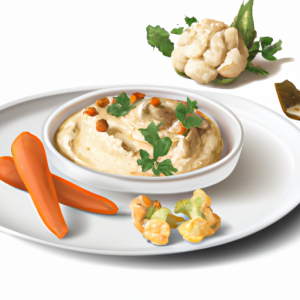 Cauliflower and Hummus Snack's Image