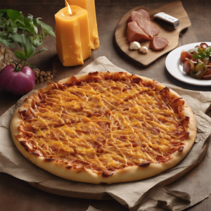 Cheddar Crust (12") Hawaiian BBQ Pizza's Image