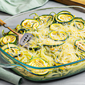 Cheesy Baked Zucchini Noodle Casserole's Image