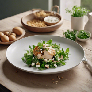 Chicken and Watercress Salad with Almonds and Feta's Image