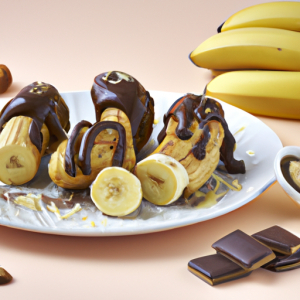 Chocolate Dipped Nut Butter Banana Bites's Image