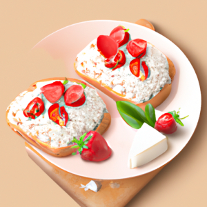 Cottage Cheese and Strawberry Toast's Image