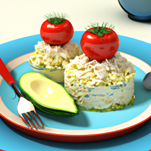 Cottage Cheese with Avocado & Tomato's Image