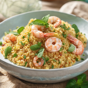 Couscous Salad with Shrimp and Mint's Image