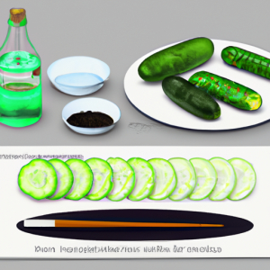 Cucumbers with Wasabi and Rice Vinegar's Image