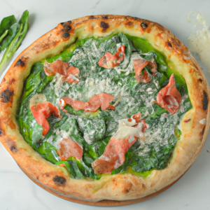 Easy Thin Crust Pizza with Spinach and Prosciutto's Image