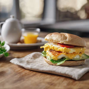 Egg and Veggie Breakfast Sandwich's Image