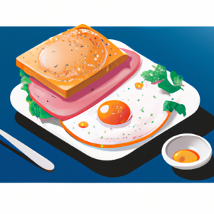 Fried Egg and Ham Sandwich's Image