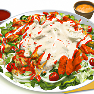 Garden Deluxe Salad with Buffalo Chicken Strips's Image