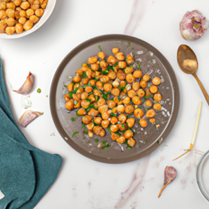 Garlic and Herb Parmesan Roasted Chickpeas's Image