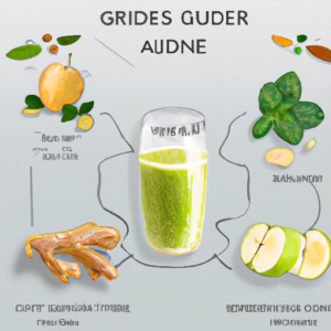 Ginger, Apple, and Mint Green Smoothie's Image