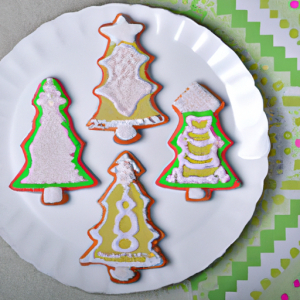 Gingerbread Christmas Tree Cookies's Image