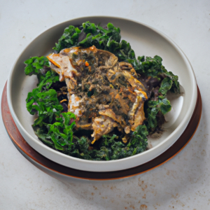 Grilled Chicken with Roasted Kale's Image