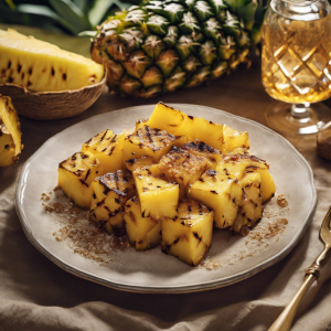 Grilled Pineapple with Brown Sugar, Coconut, and Rum's Image