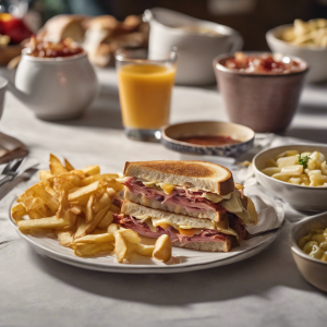 Half Reuben Sandwich with Chips & Minestrone Soup's Image