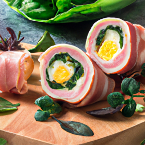 Ham, Egg, and Spinach Roll-Ups's Image