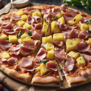 Ham & Pineapple Pizza's Image