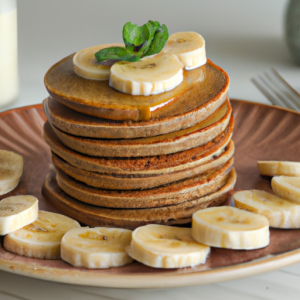 Healthy Banana Oat Pancakes's Image