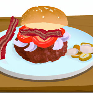 Inside Out Bacon Burger's Image