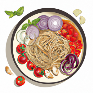 Italian Cappellini Primavera Noodle Bowl's Image