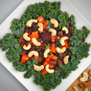 Kale, Peppers, Tomatoes, and Cashew Scramble's Image