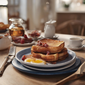 Kid's Sourdough French Toast with Bacon's Image