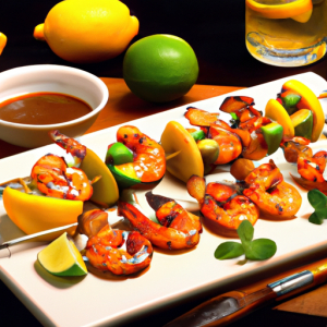 Lemon Garlic Shrimp Kebabs's Image