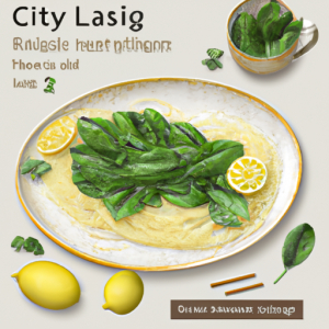 Lemon Spaghetti with Spinach's Image