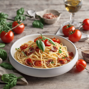 Linguine with Pancetta and Sauteed Cherry Tomatoes's Image