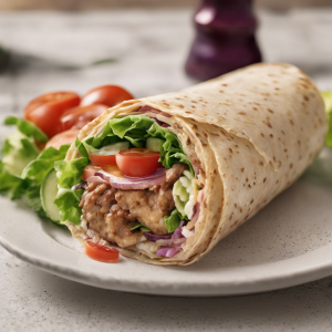 Low-Carb Turkey Burger Wrap's Image