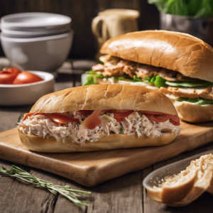 Low-Fat Oven Roasted Chicken Sub on Wheat Bread's Image