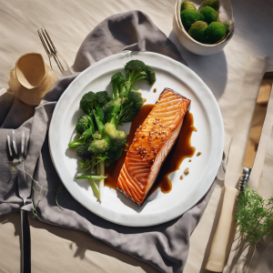 Maple Soy Glazed Salmon's Image