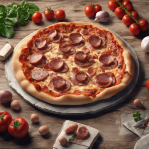 Med. Pepperoni & Sausage Pizza's Image