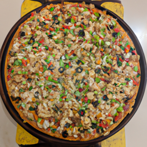 Medium 12" Veggie Thin Crust Pizza's Image